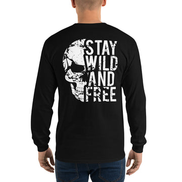 Stay Wild and Free Long Sleeve Tee back print