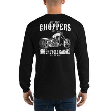 West Coast Choppers Long Sleeve Tee with Back Print
