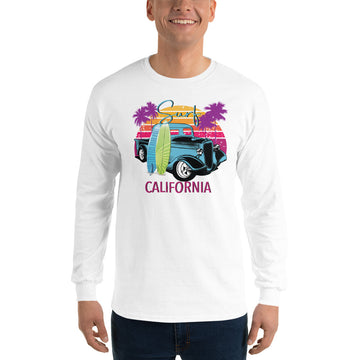 Surf California Hot Rod Truck Long Sleeve Tee