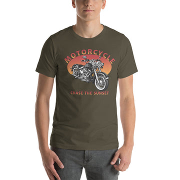 Motorcycle Chase the Sunset Tee