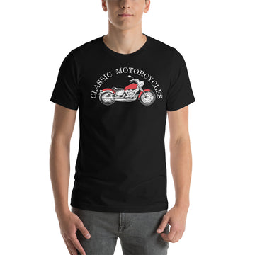 Classic Motorcycles Tee-White Text