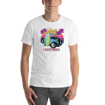 Surf California Hot Rod Truck Tee