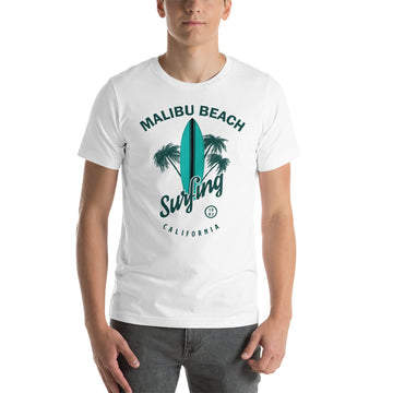 Malibu Beach Surfing Tee