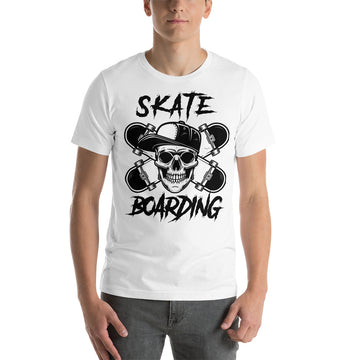 Skate Boarding Skull Tee