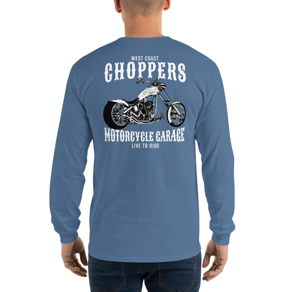 West Coast Choppers Long Sleeve Tee with Back Print