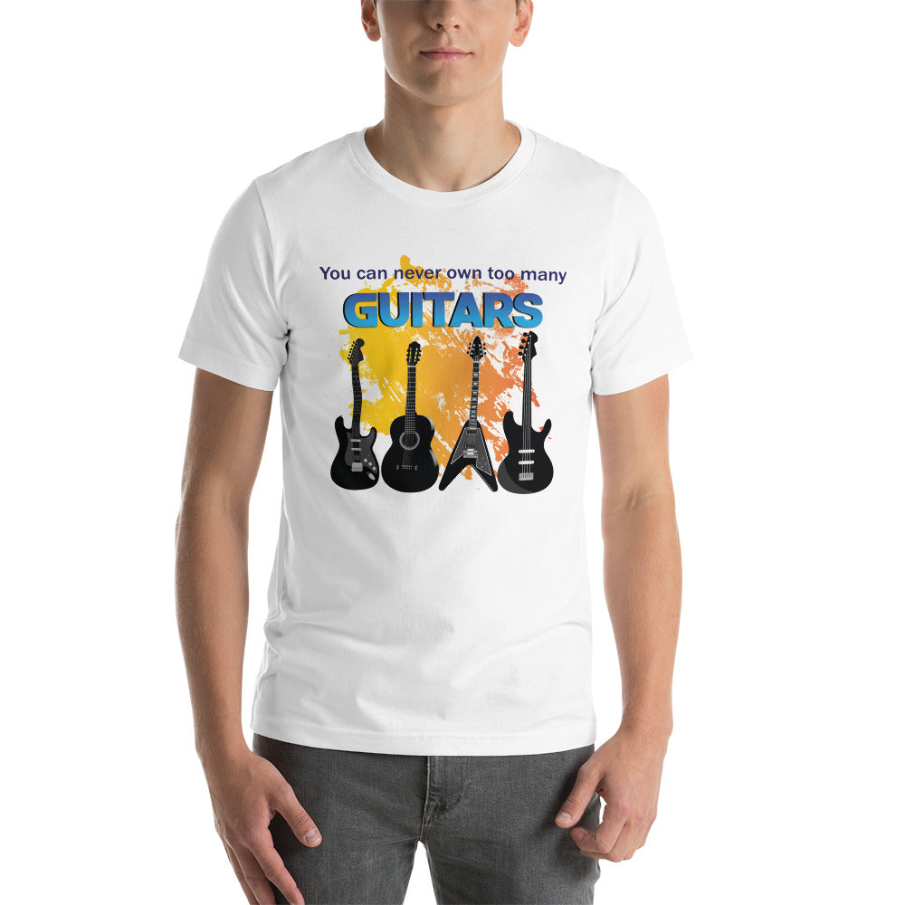 Too many guitars Tee